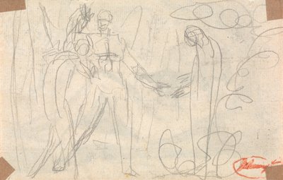Pharmarus Raises the Phantom before Kunaza by George Romney